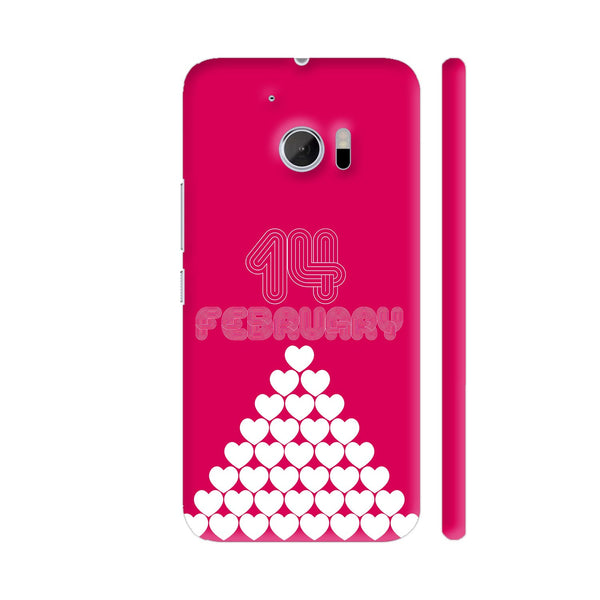 14 February Heart Stack HTC 10 / 10 Lifestyle Cover| Artist: Designer Chennai