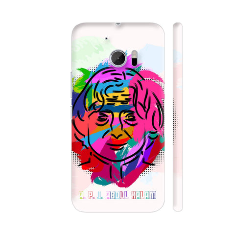 APJ Abdul Kalam Painting In Multicolor HTC 10 / 10 Lifestyle Cover| Artist: Designer Chennai