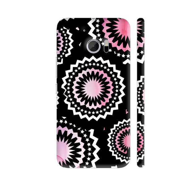 Abstract Circles Or Mechanical Gears In Pink HTC 10 / 10 Lifestyle Cover| Artist: Urvashi