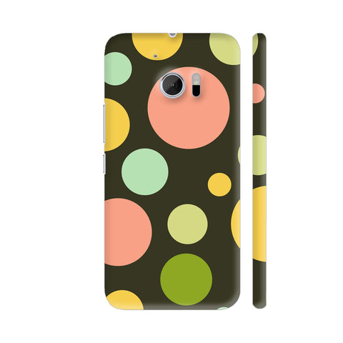 Abstract Colorful Retro Circles HTC 10 / 10 Lifestyle Cover| Artist: Designer Chennai
