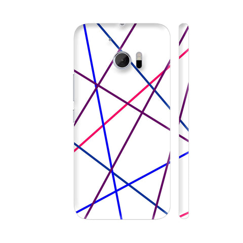 Abstract Line Art On White HTC 10 / 10 Lifestyle Cover| Artist: Avani