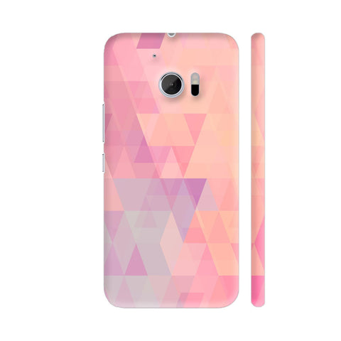 Abstract Pink Triangles HTC 10 / 10 Lifestyle Cover| Artist: Neeja Shah