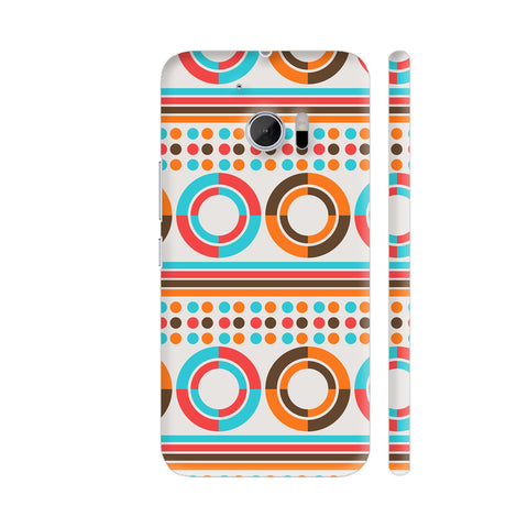 African Geometric Retro Pattern HTC 10 / 10 Lifestyle Cover| Artist: Designer Chennai