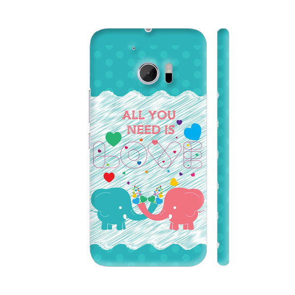 All You Need Is Love With Elephants HTC 10 / 10 Lifestyle Cover| Artist: Designer Chennai