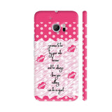 Always Love You On Pink Polka Dots HTC 10 / 10 Lifestyle Cover| Artist: Designer Chennai