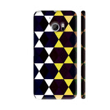 Amazing Black Hexagonal Design HTC 10 / 10 Lifestyle Cover| Artist: Sangeetha