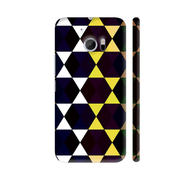 Amazing Black Hexagonal Design HTC 10 / 10 Lifestyle Cover| Artist: Sangeetha