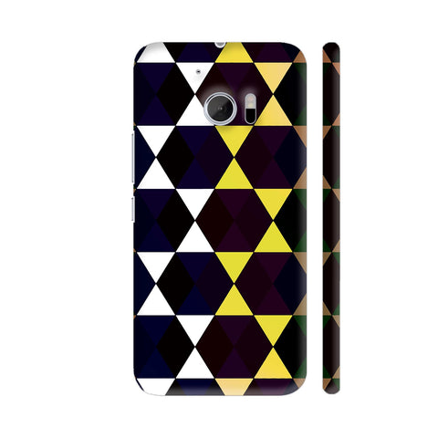 Amazing Black Hexagonal Design HTC 10 / 10 Lifestyle Cover| Artist: Sangeetha