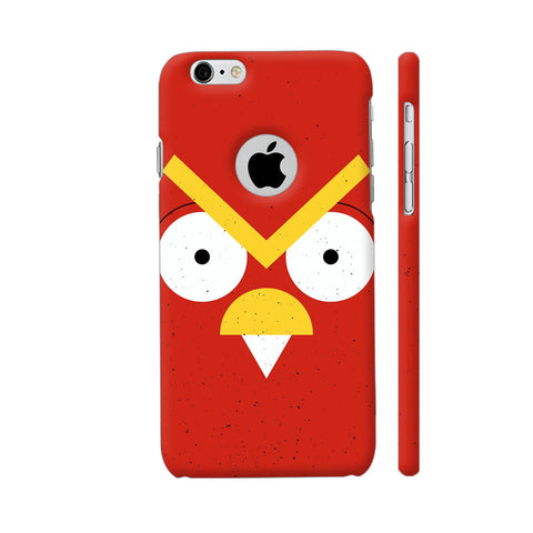 Angry Bird On Red Apple iPhone 6 / 6s with hole for logo Case