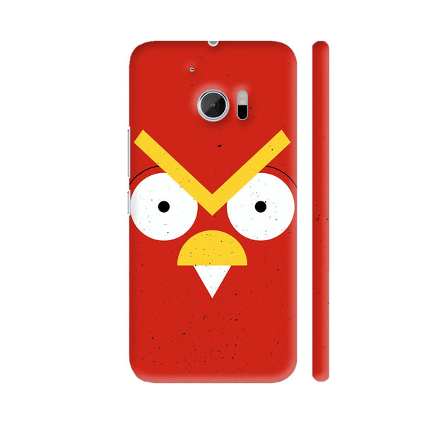 Angry Bird On Red HTC 10 / 10 Lifestyle Cover| Artist: Designer Chennai