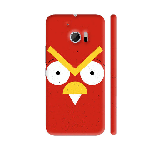 Angry Bird On Red HTC 10 / 10 Lifestyle Cover| Artist: Designer Chennai