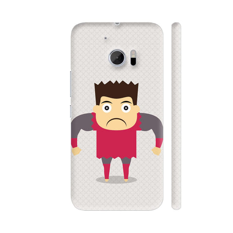 Angry Boy Character In Red HTC 10 / 10 Lifestyle Cover| Artist: Designer Chennai