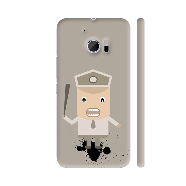 Angry Security Guard HTC 10 / 10 Lifestyle Cover| Artist: Designer Chennai