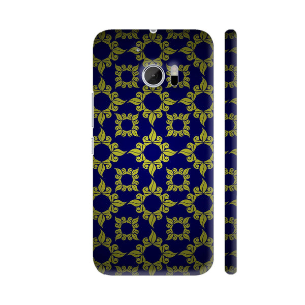 Antique Vintage Style On Blue HTC 10 / 10 Lifestyle Cover| Artist: WonderfulDreamPicture