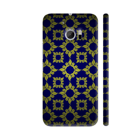 Antique Vintage Style On Blue HTC 10 / 10 Lifestyle Cover| Artist: WonderfulDreamPicture