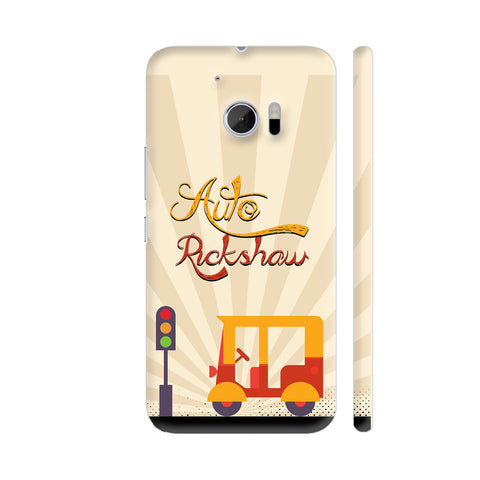 Auto Rickshaw On Yellow HTC 10 / 10 Lifestyle Cover| Artist: Designer Chennai