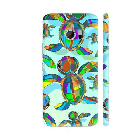Baby Sea Turtle Fabric Toy Pattern HTC 10 / 10 Lifestyle Cover| Artist: BluedarkArt