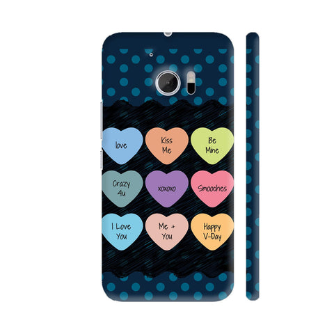 Be Mine Love You Kiss Me Valentine Family Quotes HTC 10 / 10 Lifestyle Cover| Artist: Designer Chennai