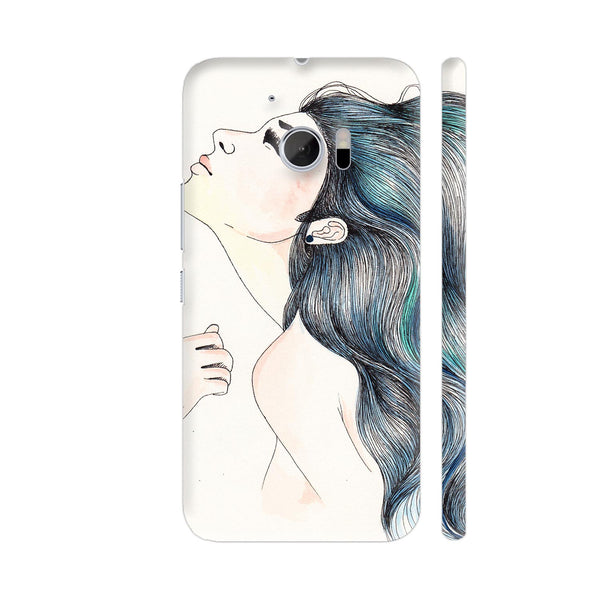 Beautiful Girl With Colored Hair HTC 10 / 10 Lifestyle Cover| Artist: Pritpal Singh