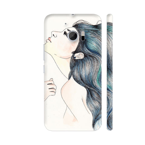 Beautiful Girl With Colored Hair HTC 10 / 10 Lifestyle Cover| Artist: Pritpal Singh