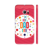 Best Dad Ever On Red Retro Stripes HTC 10 / 10 Lifestyle Cover| Artist: Designer Chennai