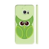 Big Eye Green Owl HTC 10 / 10 Lifestyle Cover| Artist: Designer Chennai