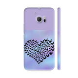 Birds Flying Heart Shape On Purple HTC 10 / 10 Lifestyle Cover| Artist: Avani