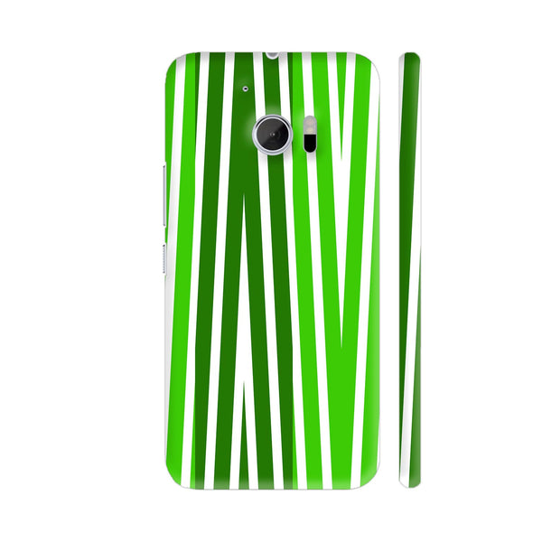 Black And Green Vertical Zigzag HTC 10 / 10 Lifestyle Cover| Artist: Avani