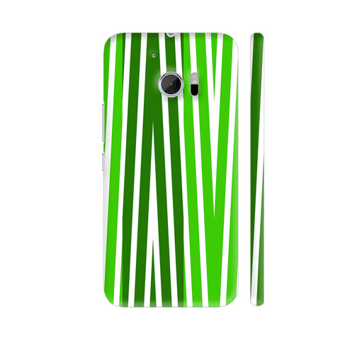 Black And Green Vertical Zigzag HTC 10 / 10 Lifestyle Cover| Artist: Avani