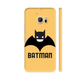 Black And White Batman On Yellow HTC 10 / 10 Lifestyle Cover| Artist: Designer Chennai