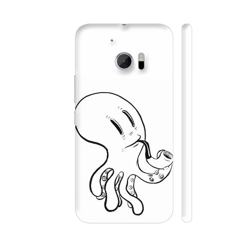 Black And White Octopus HTC 10 / 10 Lifestyle Cover| Artist: Pritpal Singh