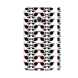 Black Bird With Red Heart Pattern HTC 10 / 10 Lifestyle Cover| Artist: Designer Chennai