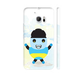Blue Yellow Angry Kid HTC 10 / 10 Lifestyle Cover| Artist: Designer Chennai