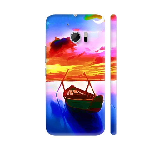 Boat In Beautiful Scenery HTC 10 / 10 Lifestyle Cover| Artist: Sangeetha