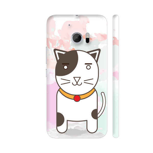 Brown And White Cat HTC 10 / 10 Lifestyle Cover| Artist: Designer Chennai