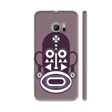 Brown With White African Mask HTC 10 / 10 Lifestyle Cover| Artist: Designer Chennai