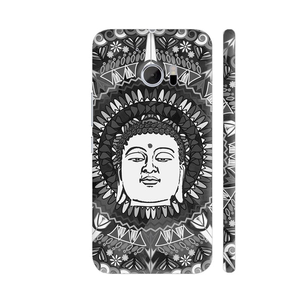 Buddha Mandala In Black And White HTC 10 / 10 Lifestyle Cover| Artist: Sangeetha