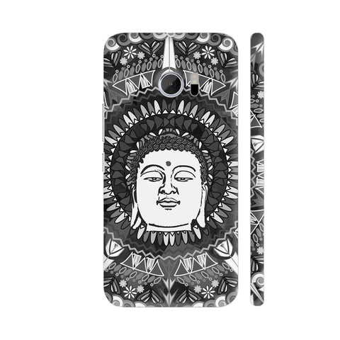 Buddha Mandala In Black And White HTC 10 / 10 Lifestyle Cover| Artist: Sangeetha