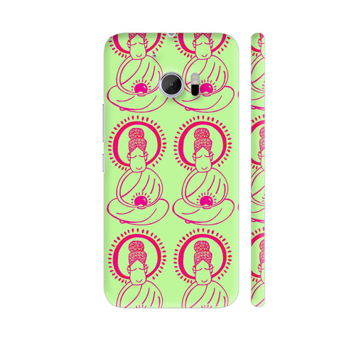 Buddha Meditation On Green HTC 10 / 10 Lifestyle Cover| Artist: Woodle Doodle