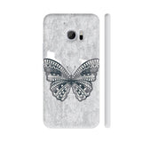 Butterfly On Gray Background HTC 10 / 10 Lifestyle Cover| Artist: Neeja Shah