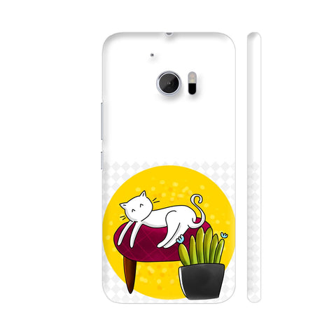 Caturday Lazy Cat Love HTC 10 / 10 Lifestyle Cover| Artist: Woodle Doodle