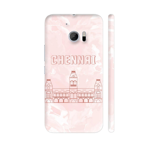 Chennai Central Railway Station Line Art HTC 10 / 10 Lifestyle Cover| Artist: Designer Chennai
