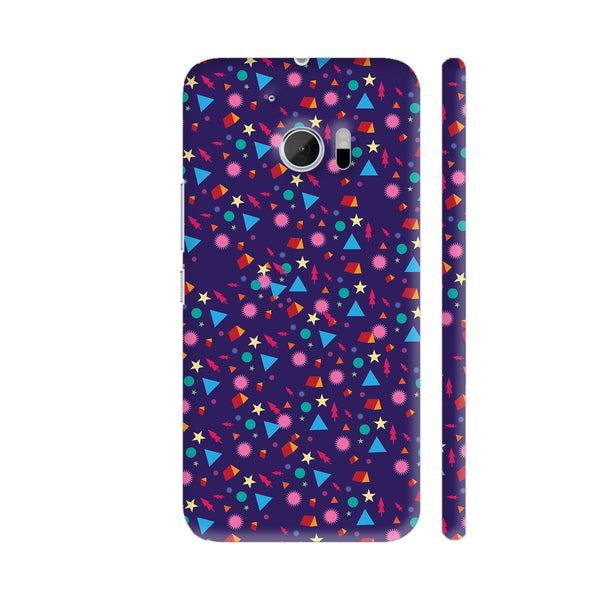 Christmas Tree And Geometric Objects HTC 10 / 10 Lifestyle Cover| Artist: Designer Chennai