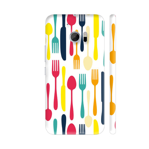 Colorful Cutlery HTC 10 / 10 Lifestyle Cover| Artist: Abhinav