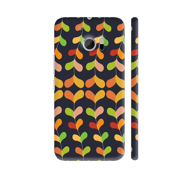 Colorful Geometric Leaves HTC 10 / 10 Lifestyle Cover| Artist: Designer Chennai