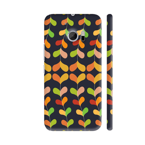 Colorful Geometric Leaves HTC 10 / 10 Lifestyle Cover| Artist: Designer Chennai