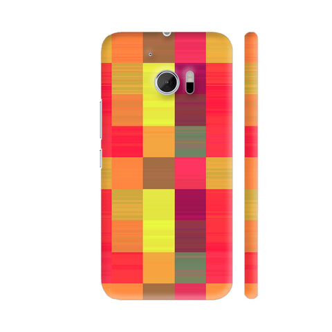 Colorful Square Blocks HTC 10 / 10 Lifestyle Cover| Artist: Sangeetha