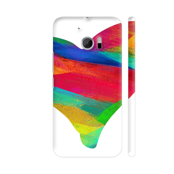 Colorful Strokes Heart HTC 10 / 10 Lifestyle Cover| Artist: Abhinav