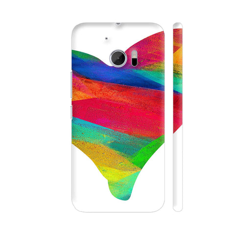 Colorful Strokes Heart HTC 10 / 10 Lifestyle Cover| Artist: Abhinav
