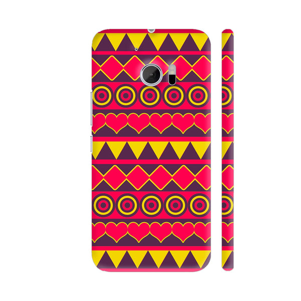 Colorful Tribal Pattern HTC 10 / 10 Lifestyle Cover| Artist: Sangeetha
